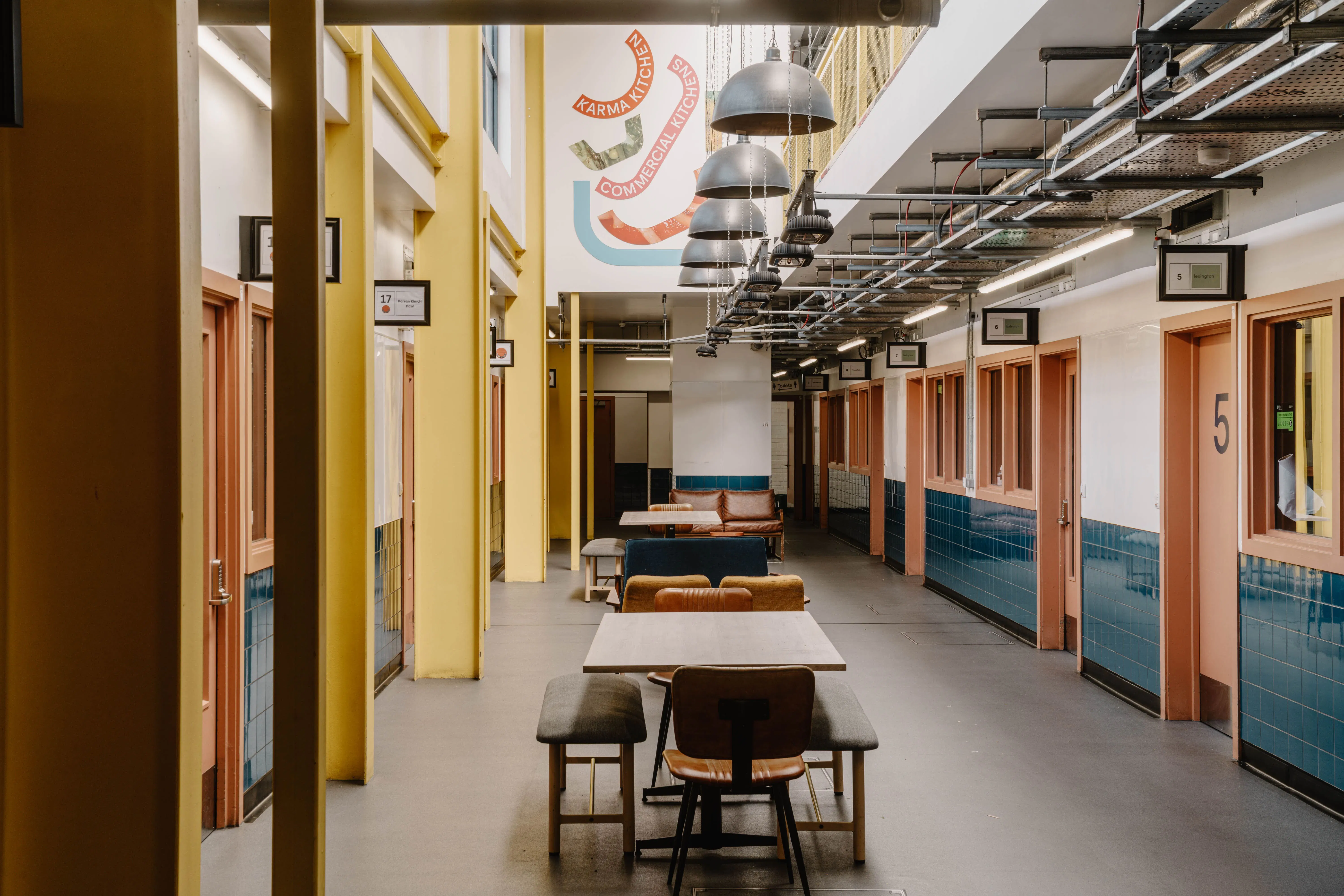 Bermondsey site breakout area Karma Kitchen