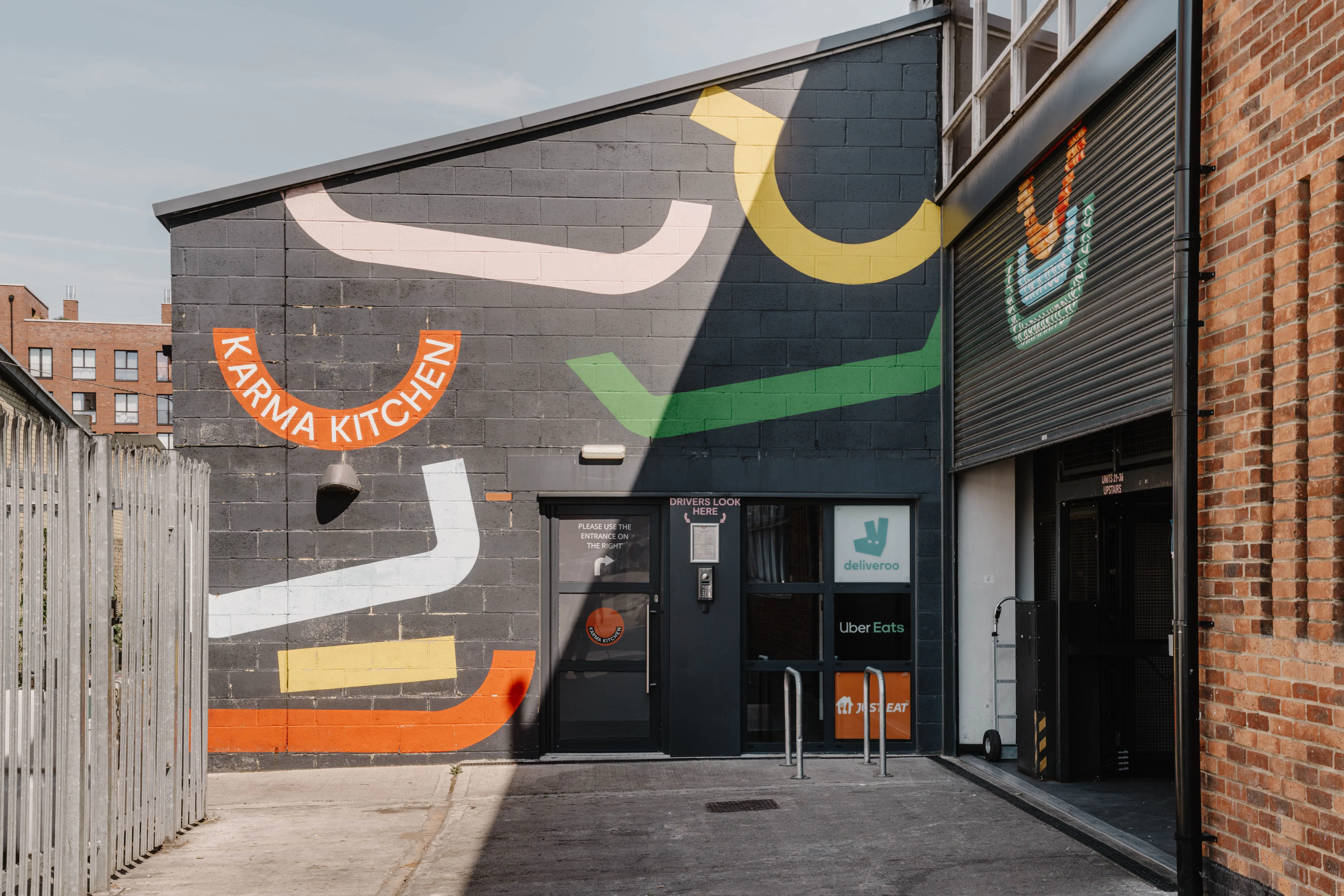 Bermondsey site front door Karma Kitchen